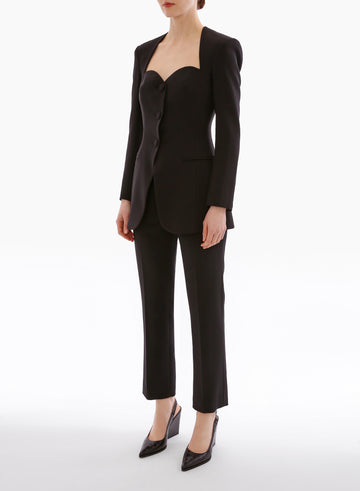 MILES TROUSERS BLACK CREPE