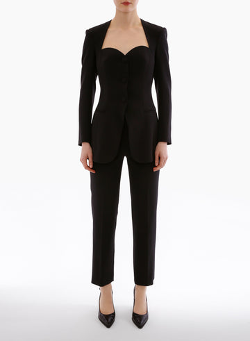 MILES TROUSERS BLACK CREPE