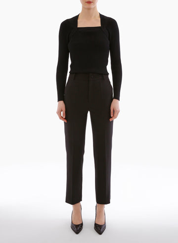MILES TROUSERS BLACK CREPE