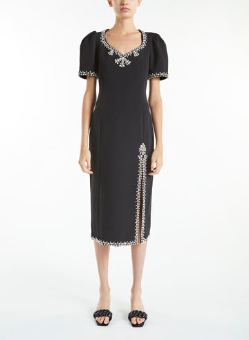 GWENDOLYN DRESS BLACK CREPE