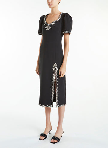 GWENDOLYN DRESS BLACK CREPE