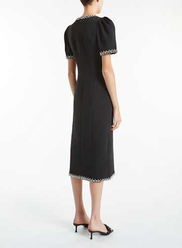 GWENDOLYN DRESS BLACK CREPE