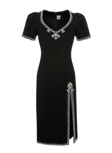 GWENDOLYN DRESS BLACK CREPE