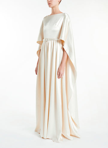 LEA GOWN IVORY SATIN