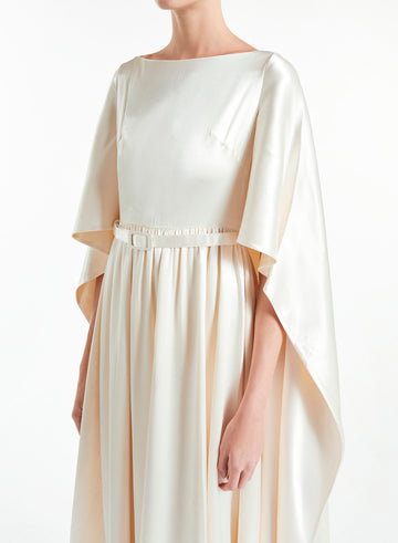 LEA GOWN IVORY SATIN
