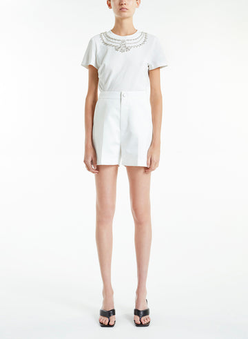 BELLE SHORTS WHITE COTTON