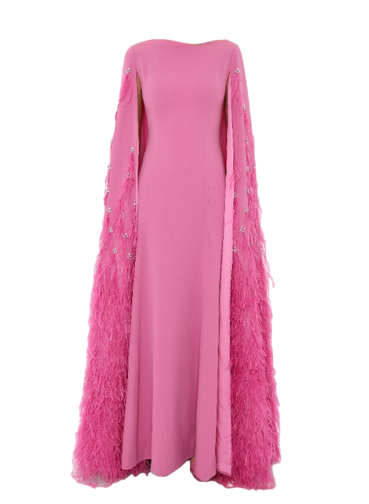 MADALENA GOWN ORCHID PINK EMBELLISHED SABLE – HuishanZhang