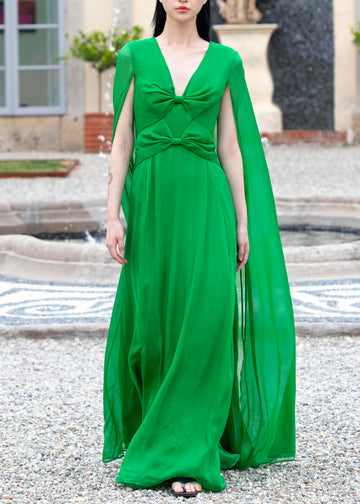 THEODORA GOWN EMERALD GREEN VOILE