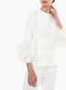 LOLA TOP PURE WHITE CREPE