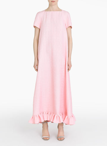 NADIA DRESS PINK QUARTZ JACQUARD