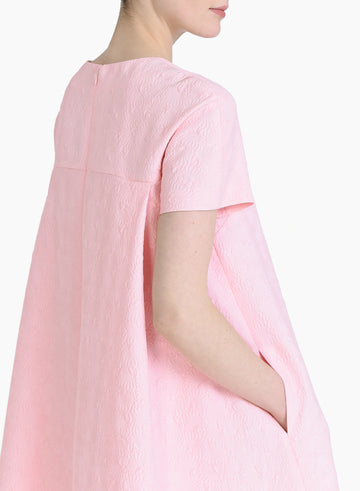 NADIA DRESS PINK QUARTZ JACQUARD