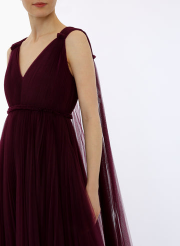 MCKENZIE GOWN MULBERRY TULLE