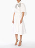 MERCER DRESS WHITE FAILLE