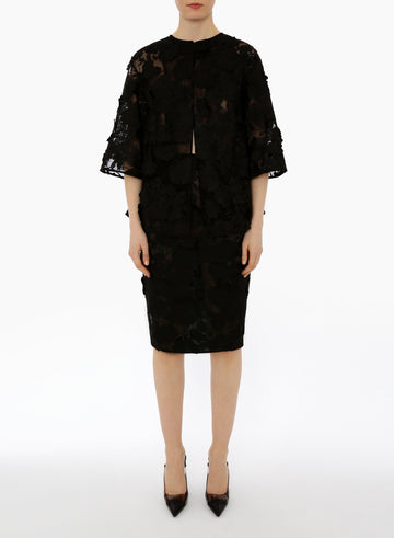 MILA JACKET BLACK EMBELLISHED TULLE