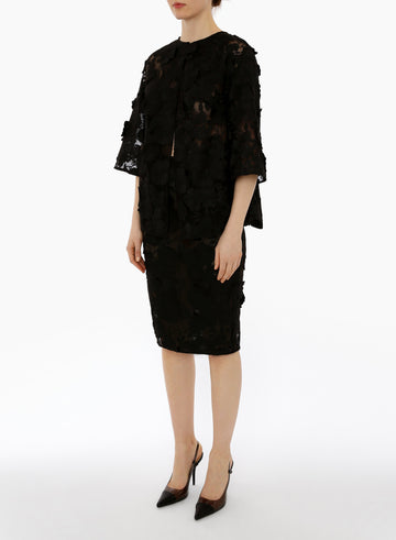 MILA JACKET BLACK EMBELLISHED TULLE