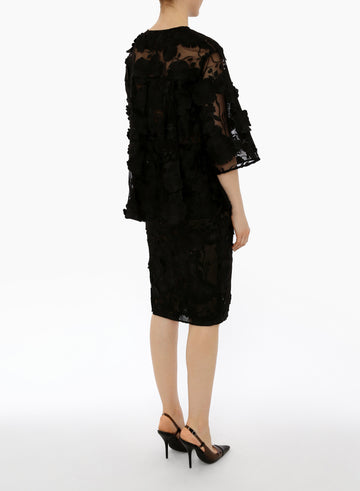 MILA JACKET BLACK EMBELLISHED TULLE