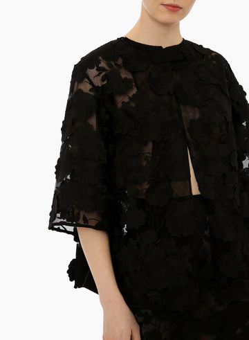 MILA JACKET BLACK EMBELLISHED TULLE