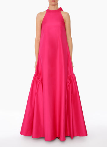 MIRO GOWN HOT PINK TAFFETA
