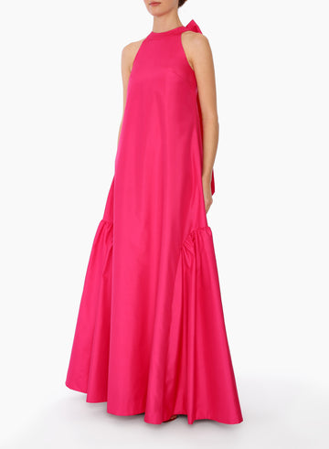 MIRO GOWN HOT PINK TAFFETA