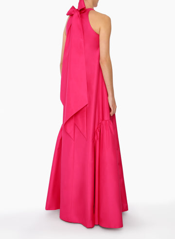 MIRO GOWN HOT PINK TAFFETA