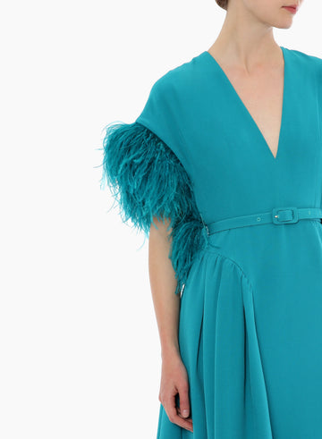MIRVANA DRESS LAKE BLUE SABLE