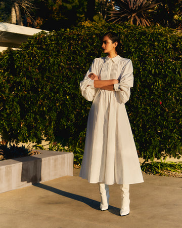 PAT DRESS WHITE COTTON