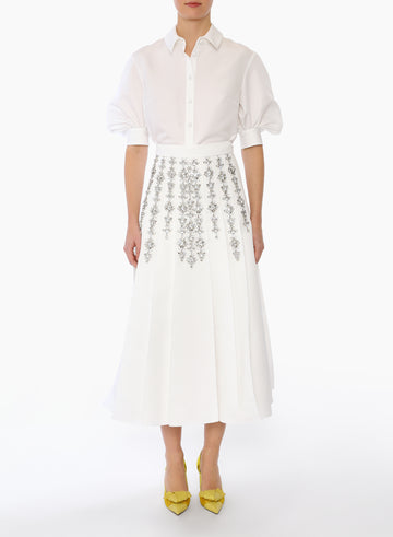 OPAL SKIRT WHITE FAILLE