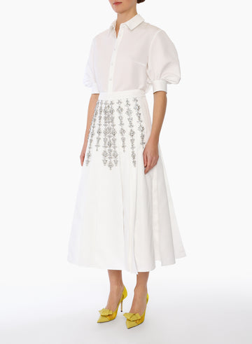 OPAL SKIRT WHITE FAILLE