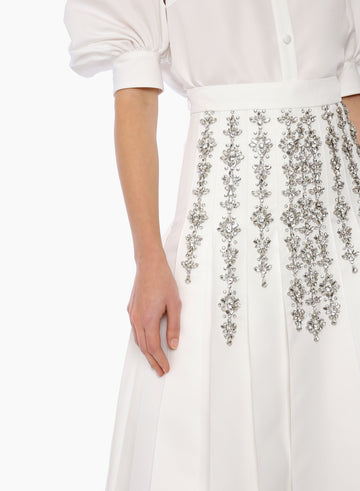 OPAL SKIRT WHITE FAILLE