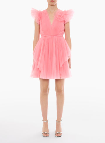 PIA DRESS PINK QUARTZ TULLE