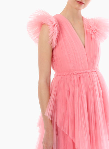 PIA DRESS PINK QUARTZ TULLE