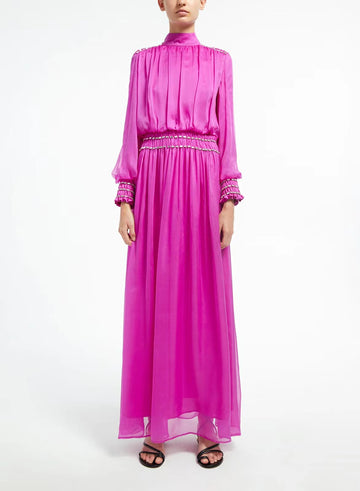ATHENA GOWN PURPLE VOILE
