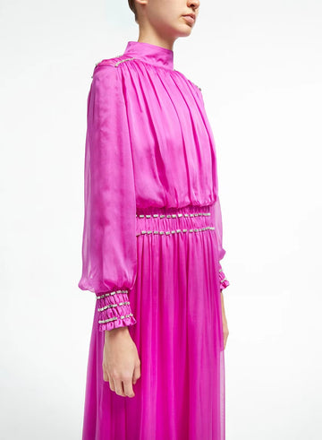 ATHENA GOWN PURPLE VOILE