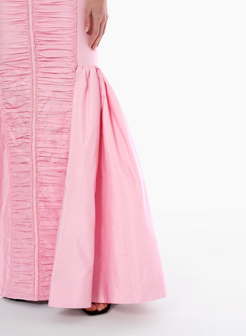 ZOHRA GOWN PINK QUARTZ SILK TAFFETA